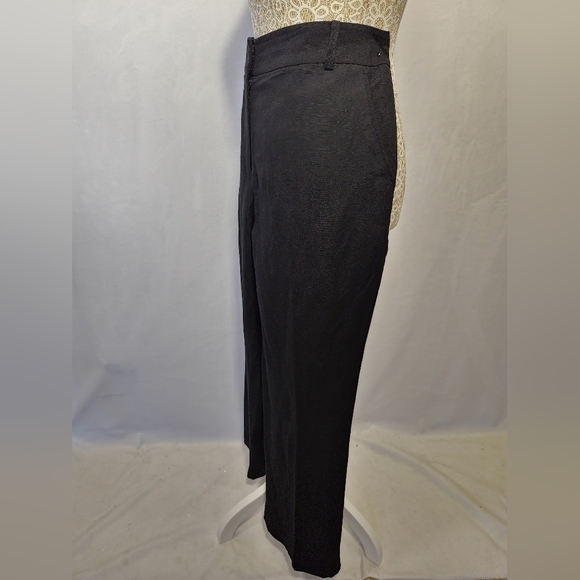 Talbots Women's Black Heritage Lined Linen Blend Lightweight Casual Pants Size 8 - Picture 4 of 16